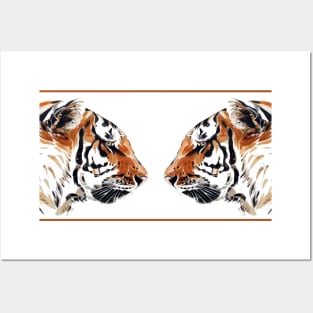 Tiger Face-off Posters and Art